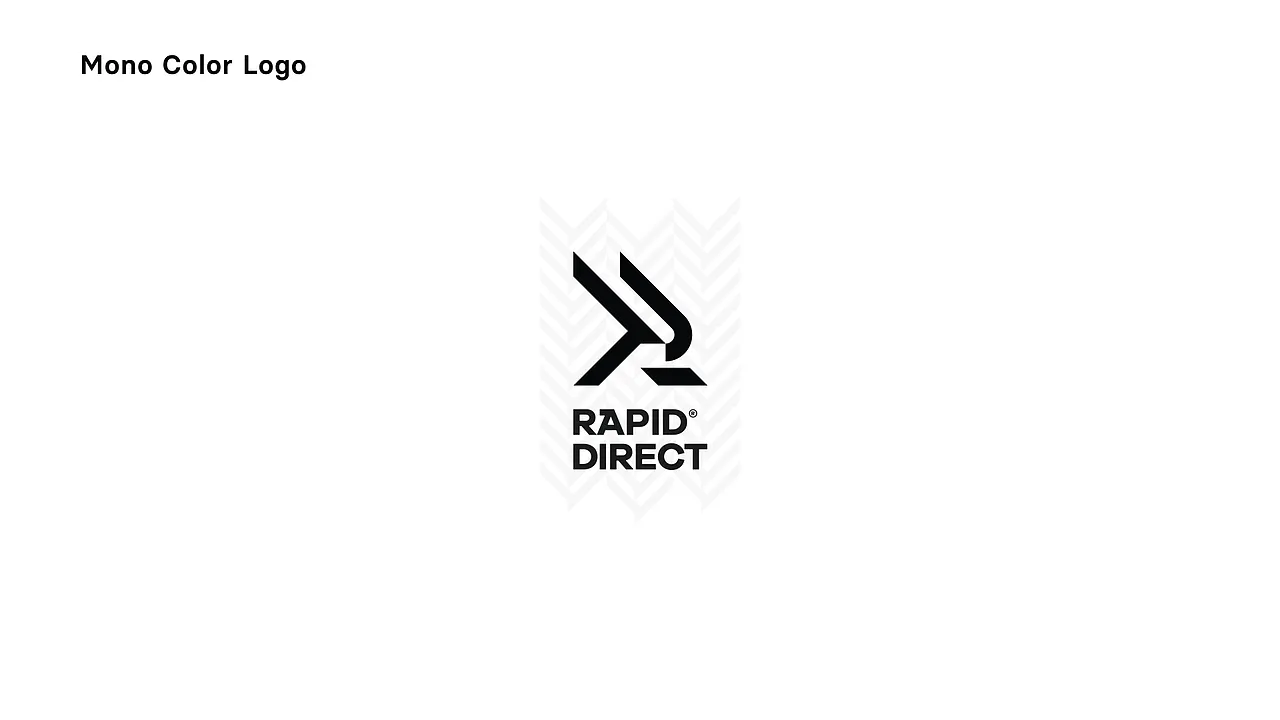 RAPID DIRECT 黑色单色标志